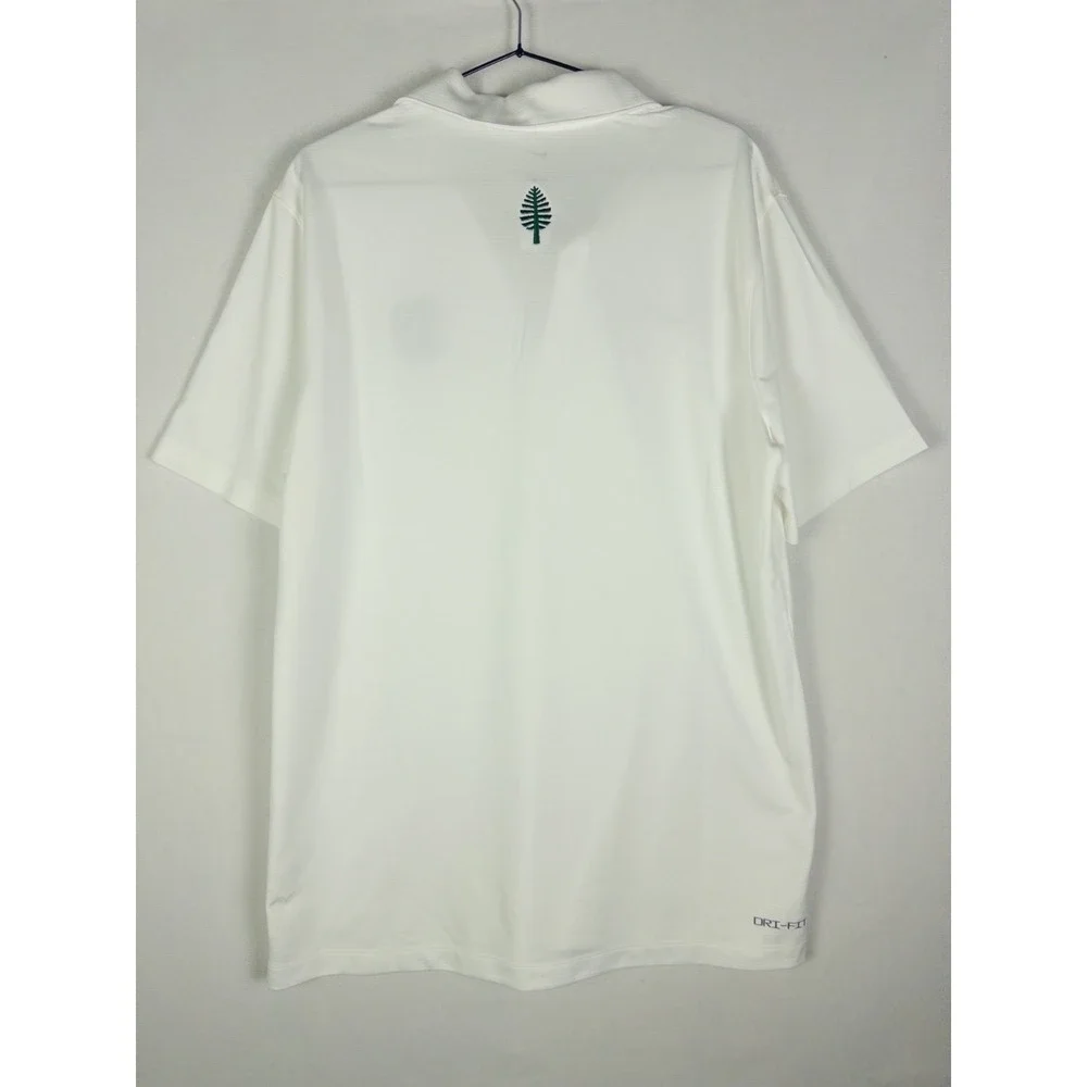 NWT Nike Dartmouth Big Green Mens L Polo White Dri-FIT Team Issue Ivy League